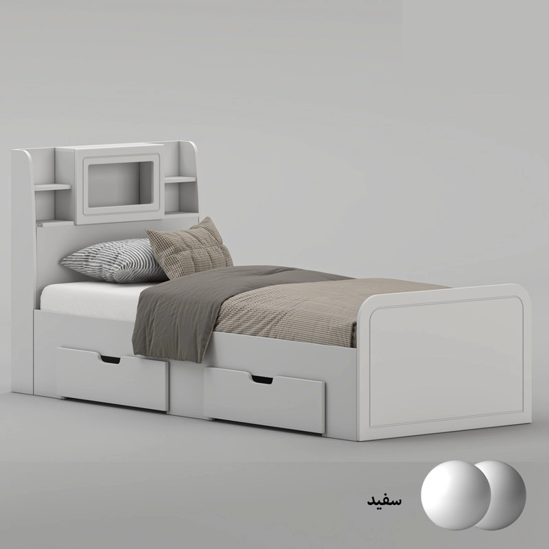 تخت خواب یک نفره مدل Ma401-1